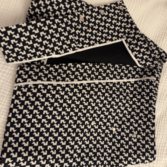 Off-White c/o Virgil Abloh Women's Black Ladies Abstract-Print Wrap Skirt, - Picture 3 of 6